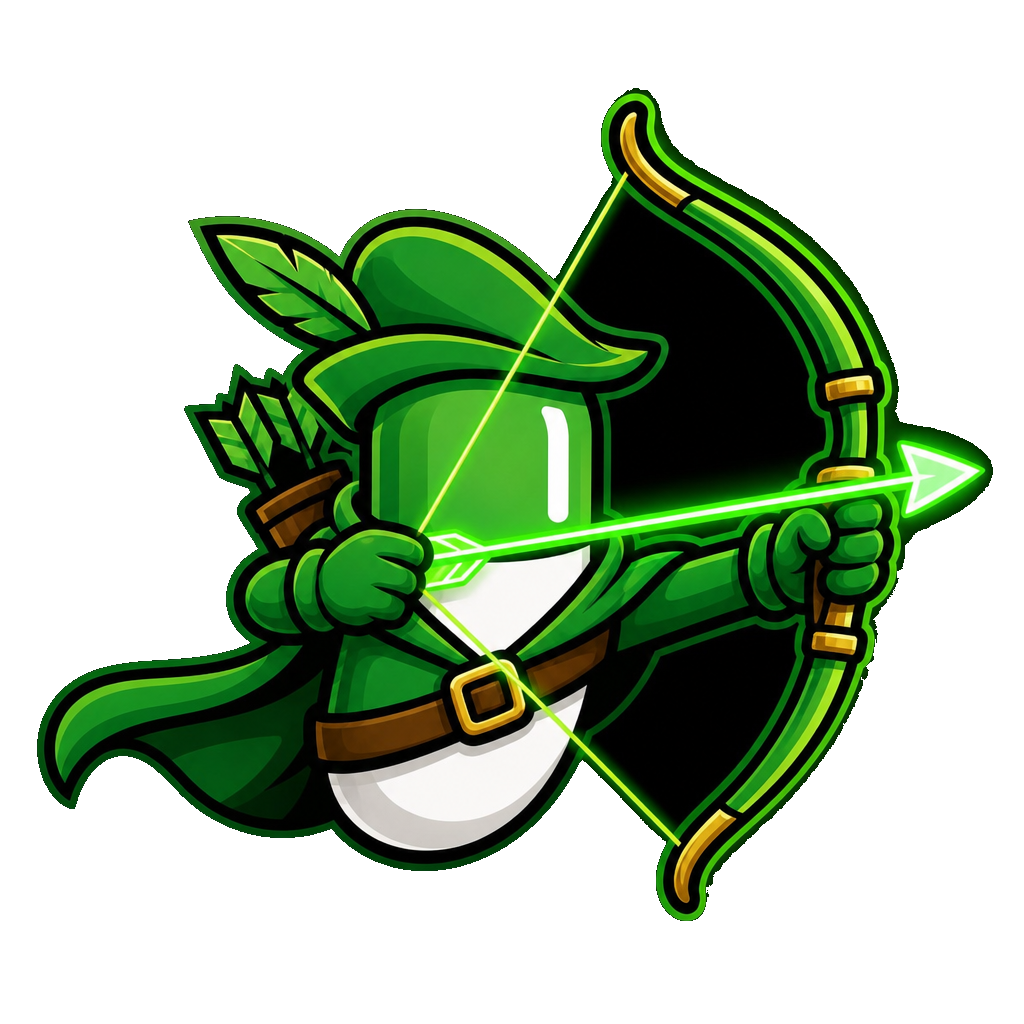 PILLHOOD drawing his bow
